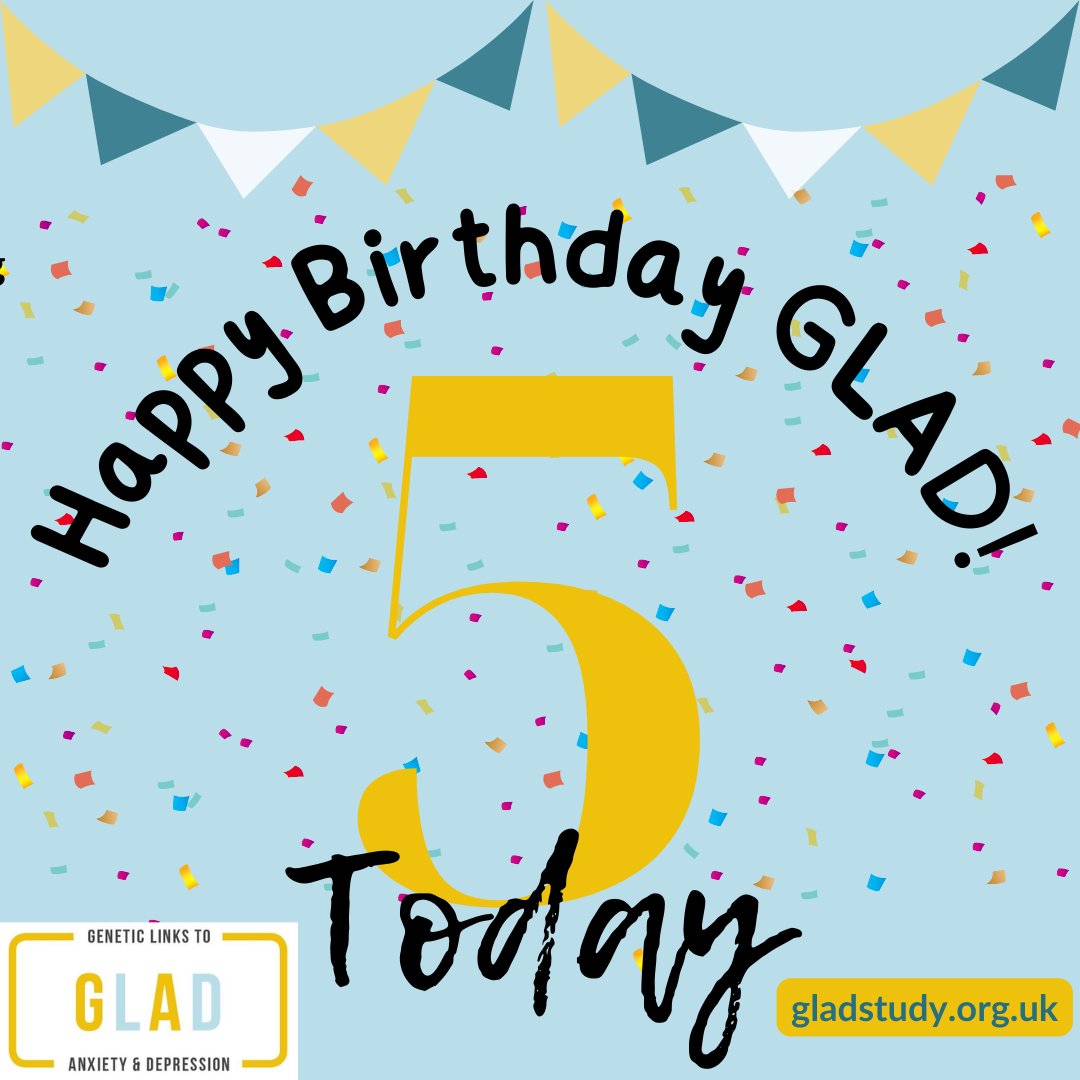 Celebrating 5 years of GLAD helping those with anxiety and depression 