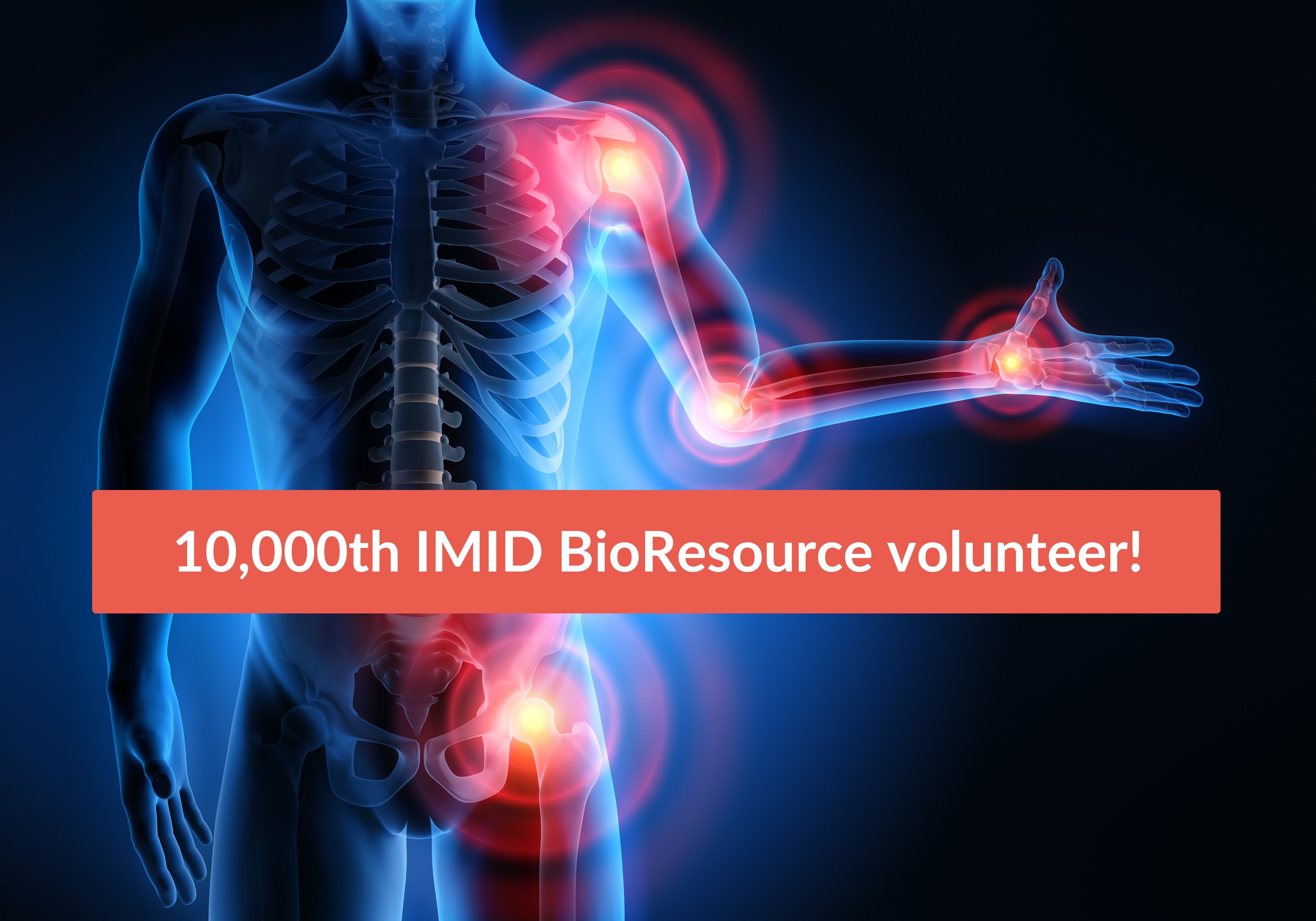 NIHR IMID BioResource recruits 10,000th volunteer in major milestone 