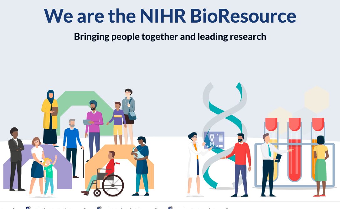 We are the NIHR BioResource - bringing people together and leading research graphic