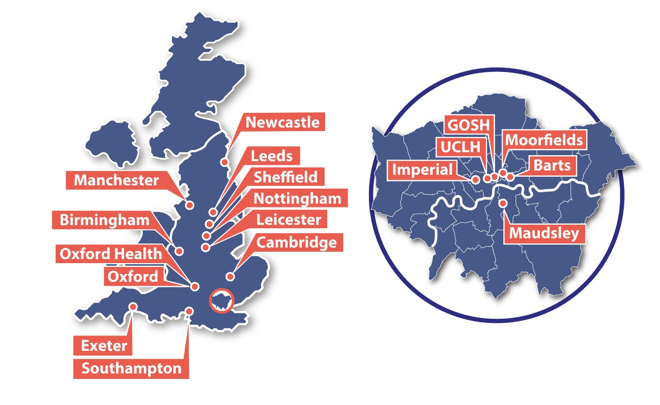 NIHR BioResource sites for 2025 NIHR BioResource sites for 2025