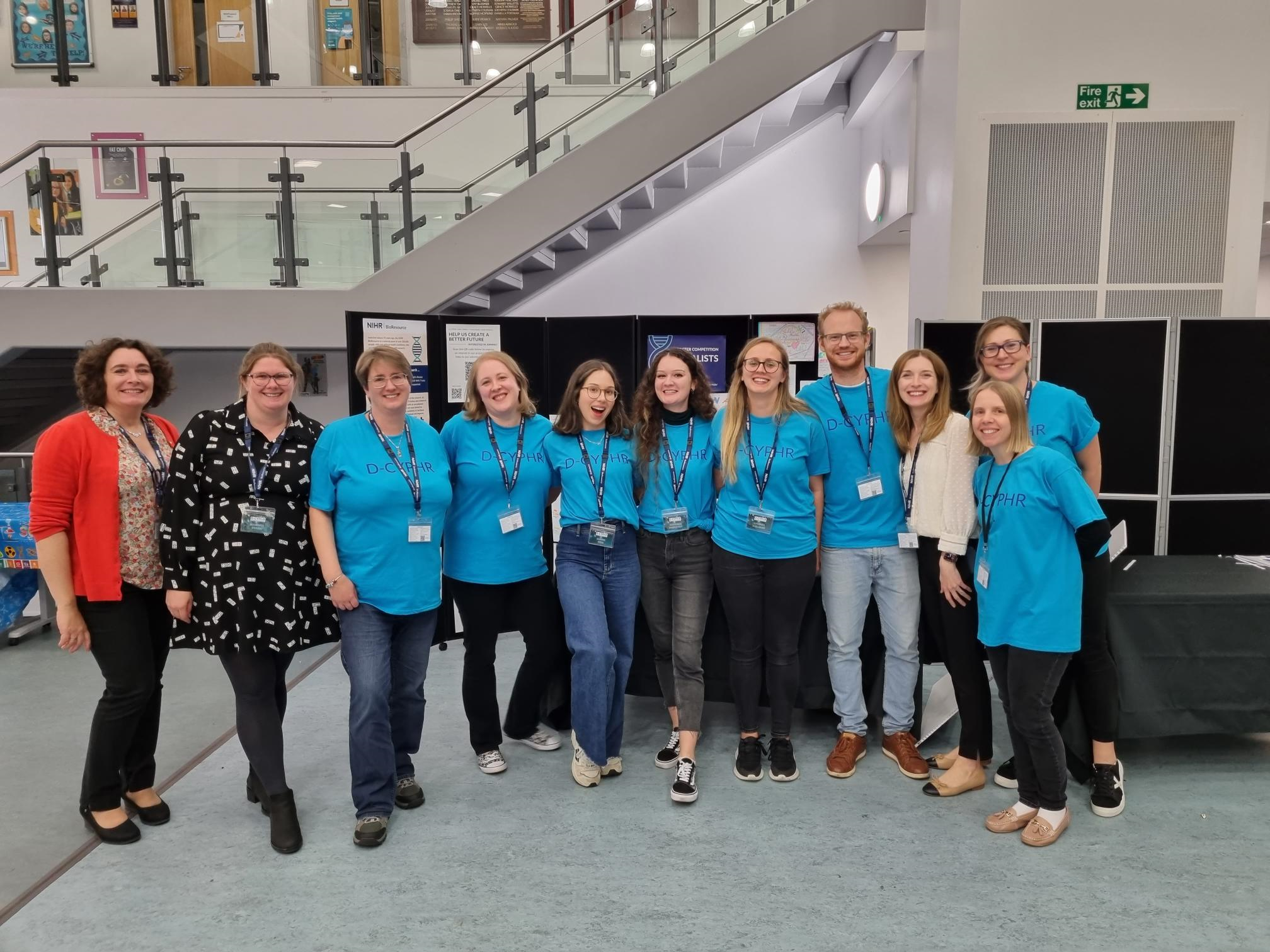 Team members at the D-CYPHR (Young People's BioResource) launch in Birmingham in October 2022