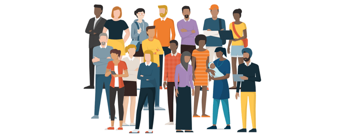 Group of people standing around