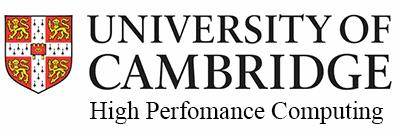Logo for University of Cambridge, High Performance Computing